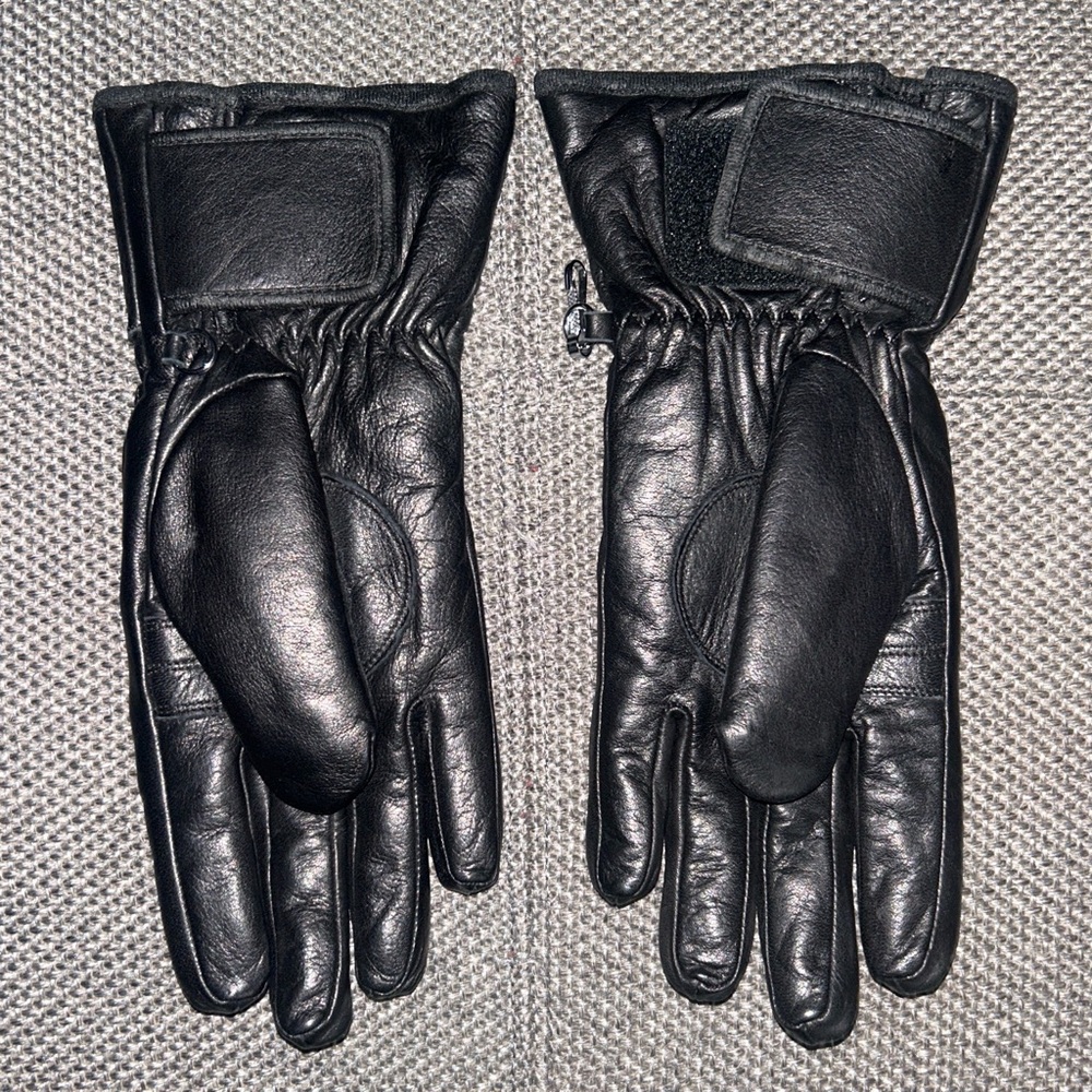 Vintage Harley-Davidson Black Leather Gloves - Picture 3 of 5